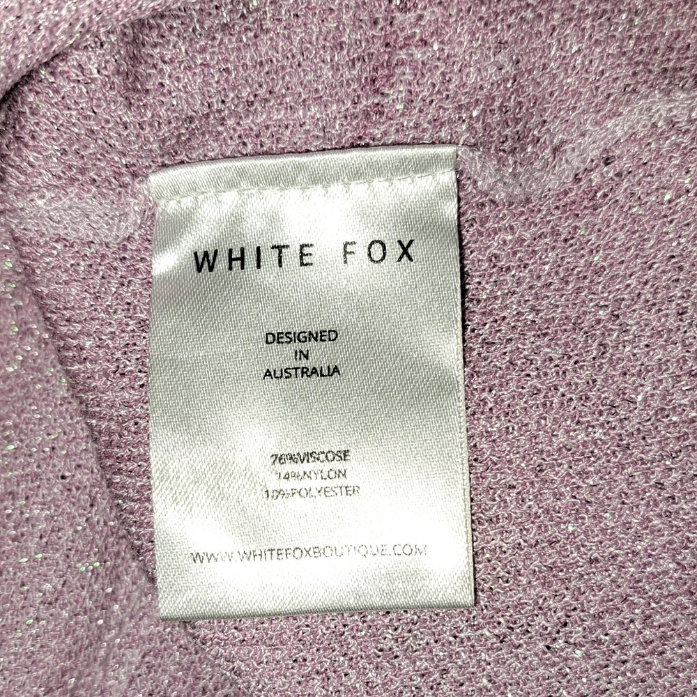 White Fox Trust Issues Floral Sparkle Dress Lilac Purple Size Small NWT B20#20 - Picture 5 of 9